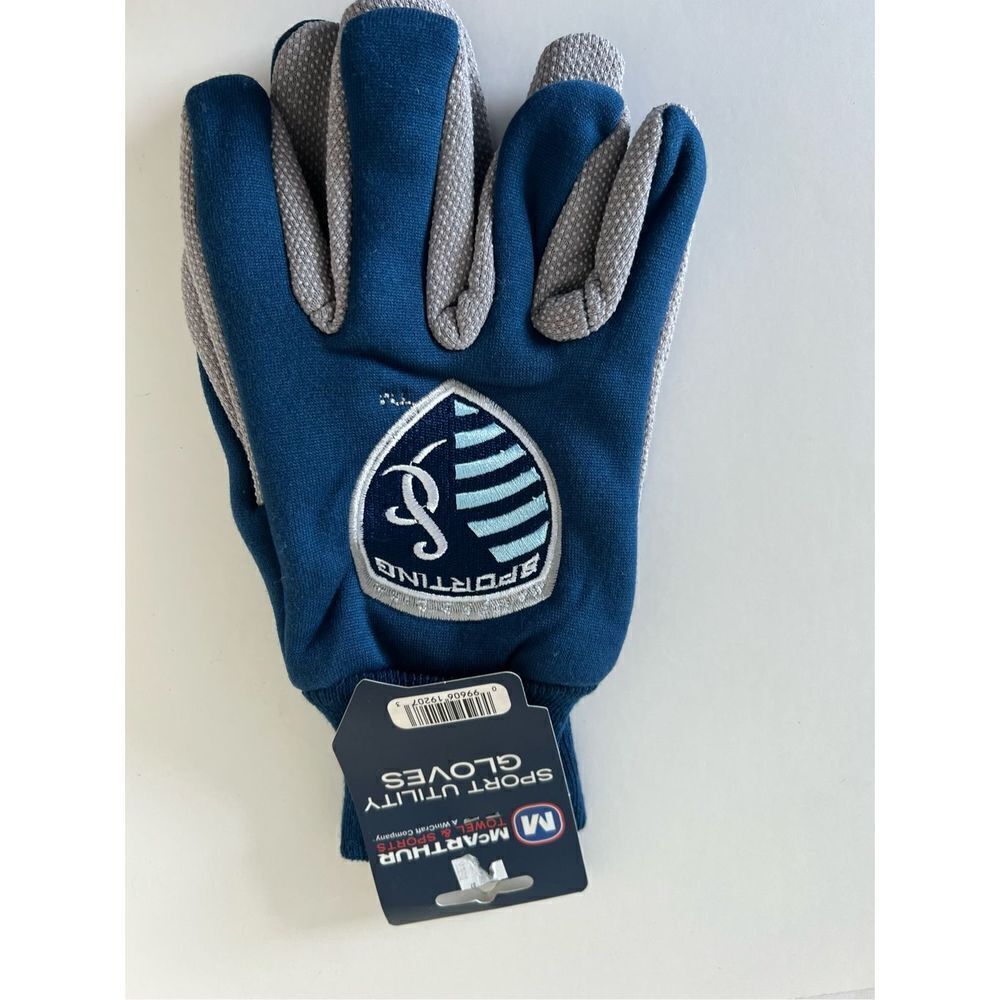 McArthur Kansas City Sporting SC MLS Jersey Sport Two Tone Utility Grip Gloves